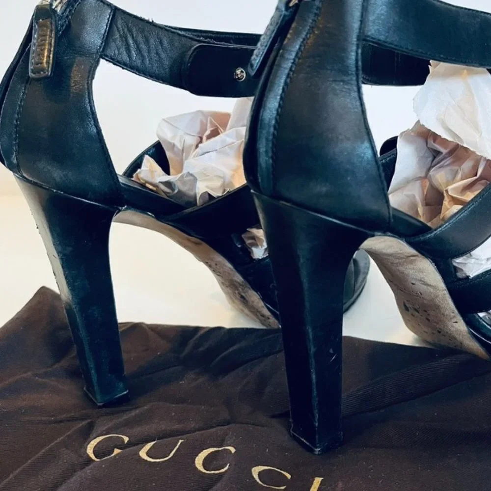 Vintage Gucci Heels Sz 39 - Picture 5 of 13